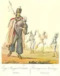 Maďarský verbuňk, mužský tanec, 1816