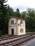 Vodárna u nádraží v Bärensteinu