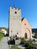 Věž Sachcenturm a kaple Smíření