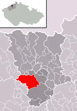 Bílina na mapě