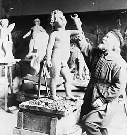 Billedhugger Carl Jacobsen, asi 1890