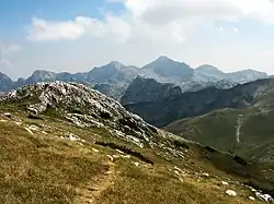 Pohoří Bioč při pohledu ze severu
