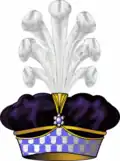 Baret titulárního knížete v systému napoleonské heraldiky