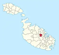 Birkirkara na mapě