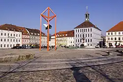 Altmarkt, v pozadí radnice