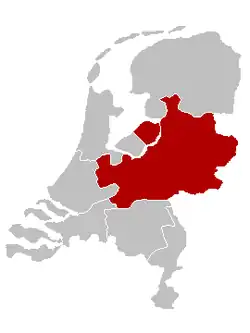 Arcidiecéze utrechtská na mapě
