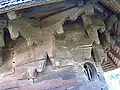 Detail spojení tzv. koňské hlavy