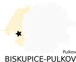 Pulkov na mapě