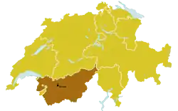 Diecéze sionská (sittenská) na mapě