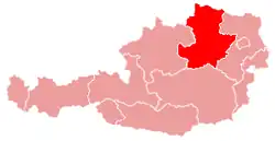 Diecéze St. Pölten na mapě