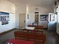 Interiér staniční budovy
