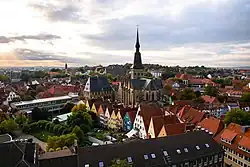 Pohled na centrum města v roce 2020