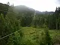 Pohled z lanovky na Wallberg