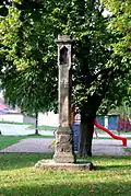 Boží muka za kostelem, Charvatce (Martiněves), okres Litoměřice 02.JPG
