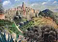 Krajina z jižní Francie, před 1935 (olej na plátně)