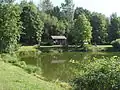 Rybník v obci