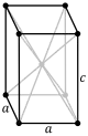 Tetragonal, body-centered