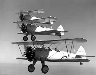 Trojice Boeing Stearman NS-1 Námořnictva Spojených států amerických