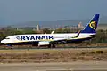 Boeing 737 v barvách společnosti Rynair