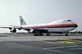 Boeing 747-122 (registrace N4713U) sedm let před nehodou na Mezinárodním letišti Los Angeles