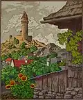 Bohumír Jaroněk Štramberk VI (dřevoryt, 1923)