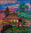 Bohumír Jaroněk Květen - Valašský včelín (dřevoryt, 1911)