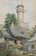 Bohumír Jaroněk Pod Štramberskou trúbou (akvarel)
