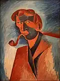 Kuřák (Autoportrét) (1910)