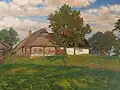 Bohuslav Dvořák Jeřáby u stavení