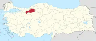 Poloha Bolské provincie na mapě