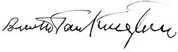 Booth Tarkington – podpis