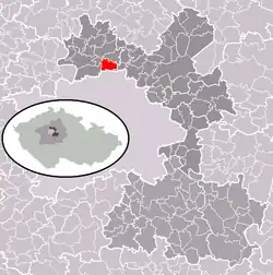 Bořanovice na mapě