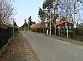 Ulice ve východní části obce