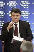 Boris Němcov na Světovém ekonomickém fóru (2003)