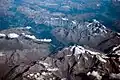 Letecký pohled na obce Bormio a Valfurva