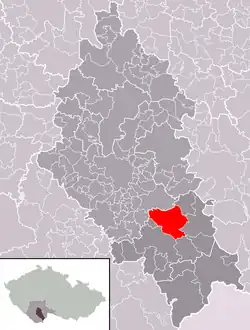 Borovany na mapě