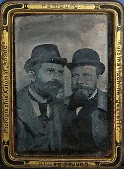 Ferrotypie z automatu Bosco, 50x75 mm, asi 1895