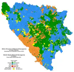 Odhadované etnické složení v roce 2013.