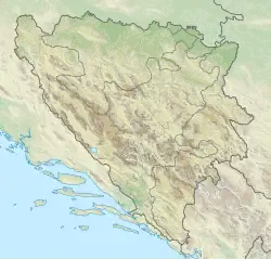 Mapa Bosny a Hercegoviny