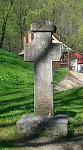 Kříž v hradní zahradě
