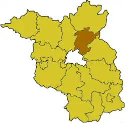 Lokalizace zemského okresu