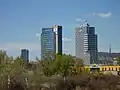 Budova, ve které je kancelář Alexe, Emy a Ondra (vpravo)