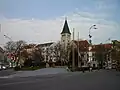 Náměstí SNP, pěší zóna, kostel