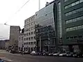 Náměstí SNP, v pozadí Manderlák, v popředí OD Dunaj