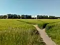 Sídliště Na Valtické, pohled od vesnické části