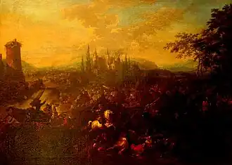 Bitva u Petrovaradína, obraz přibližně z roku 1720.
