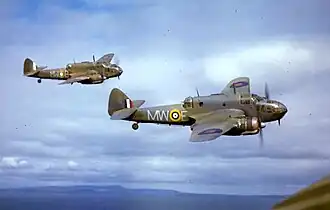 Letouny Bristol Beaufort Mk.I (N1173, MW-E a AW242, MW-B) 217. perutě RAF