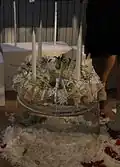 Adventní věnec z bílé čokolády (Brněnská růže 2014)