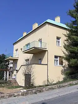 Zahradní průčelí Steinova rodinného domu