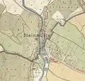 Osada Kamenný Mlýn na plánu Brna z roku 1914